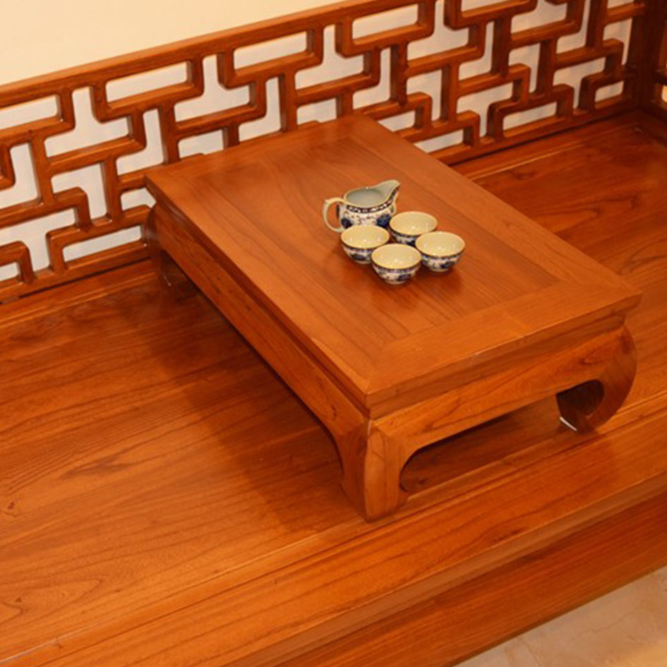 新中式实木刺猬紫檀家具花梨木床榻明清古典罗汉塌工万字罗汉床 - 图2