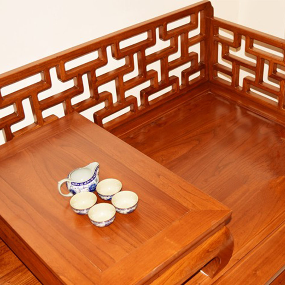新中式实木刺猬紫檀家具花梨木床榻明清古典罗汉塌工万字罗汉床 - 图3
