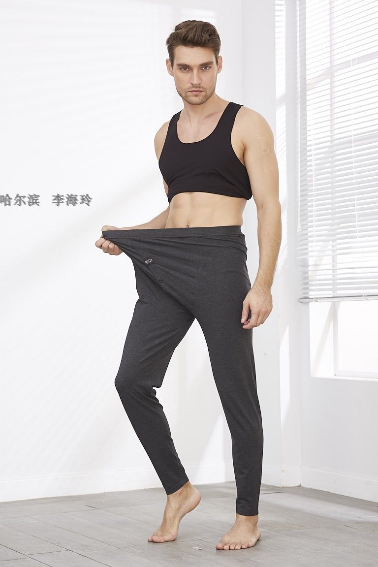 三嘉新款男大码秋裤加肥加大棉色拉姆发热单条高腰衬裤线裤90110,淘宝优惠券,粉丝福利购,淘宝优惠卷