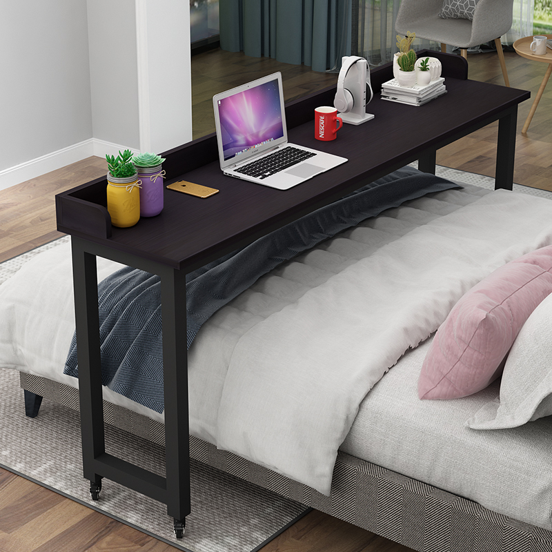小桌子床上电脑桌卧室简约家用写字桌简易懒人床边桌可移动跨床桌