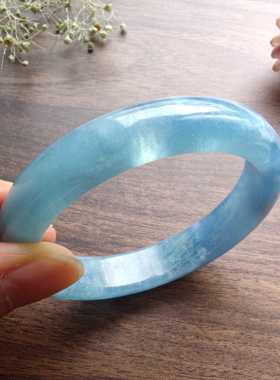 蓝天白云星光海蓝宝手镯小手寸