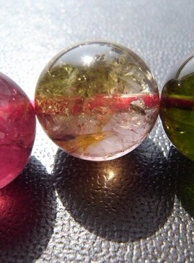 【寂寞五岁】巴西料 明艳碧玺手链12mm