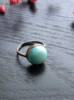 【寂寞五岁】古典简约~拉利玛镶银戒指