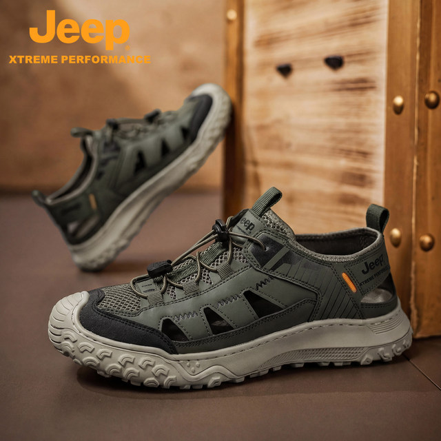 Jeep men's toe-cap breathable non-slip sandals