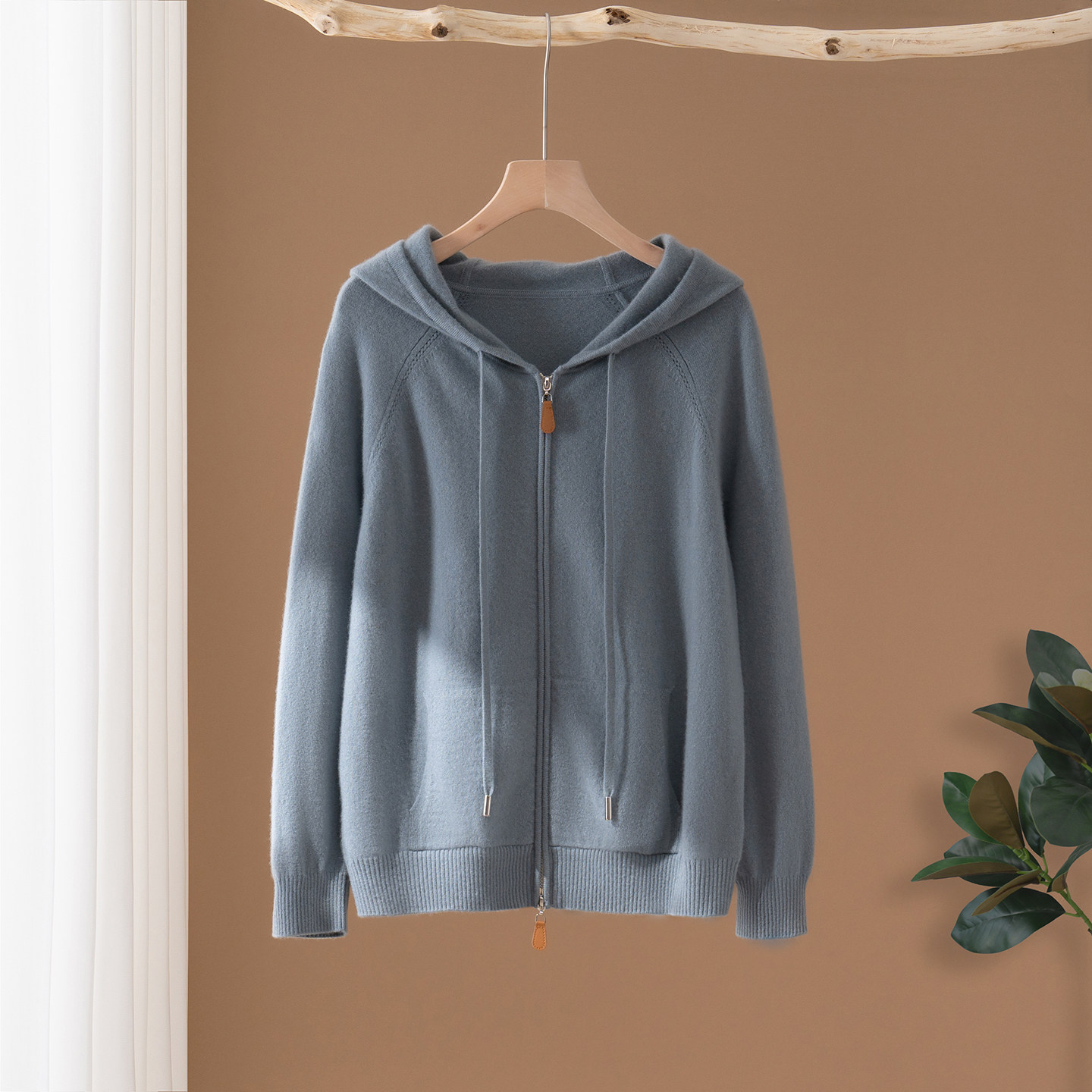 25秋冬新款100%纯山羊绒衫女连帽针织开衫休闲毛衣外套卫衣打底衫,淘宝优惠券,粉丝福利购,淘宝优惠卷