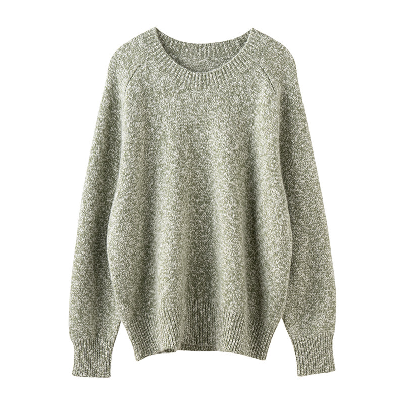 2025秋冬新款100%山羊绒衫女加厚插肩袖气质独特花纱毛针织衫上衣,淘宝优惠券,粉丝福利购,淘宝优惠卷