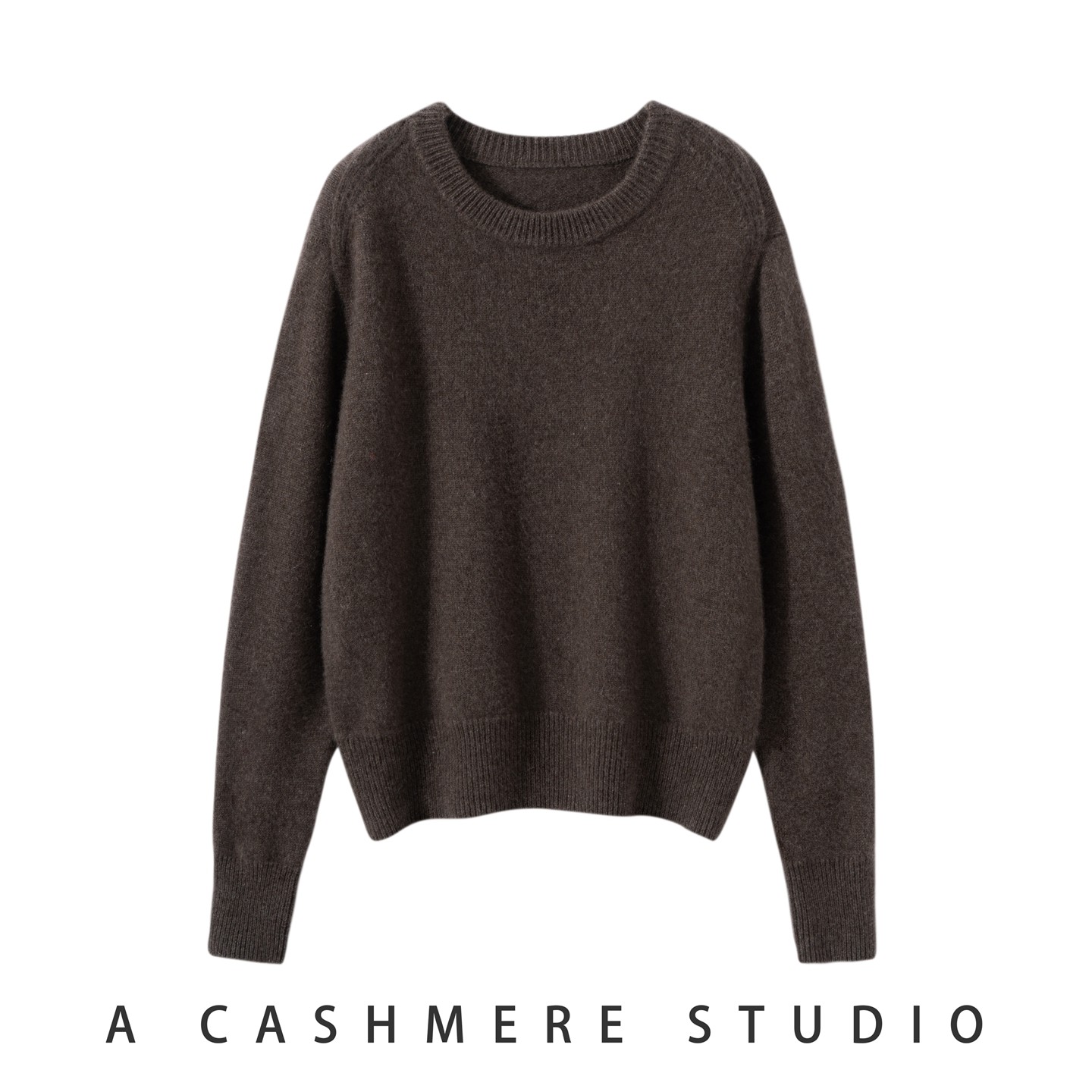 2025秋冬新款100%山羊绒衫女圆领加厚打底宽松百搭套头毛衣针织衫,淘宝优惠券,粉丝福利购,淘宝优惠卷