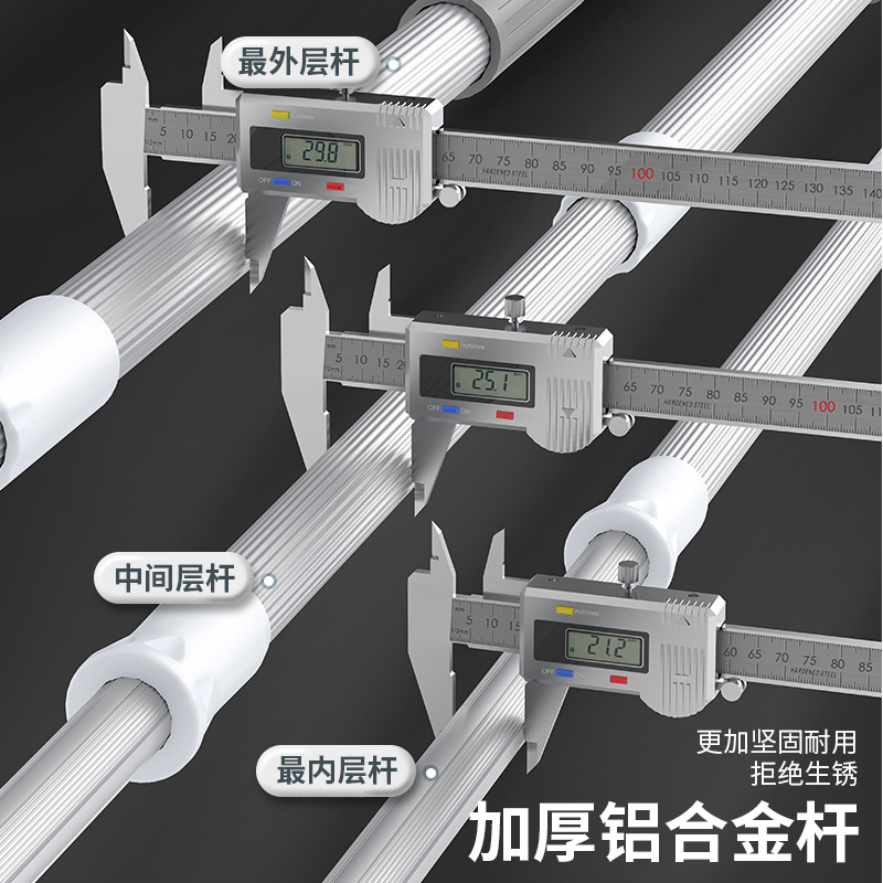 擦玻璃神器家用 玻璃刮水器 加长伸缩杆家政保洁专用清洁工具窗刷