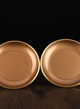 慧鑫铜粉黑供具供盘供花瓶供水杯宫灯香炉套装佛前五供居室供奉