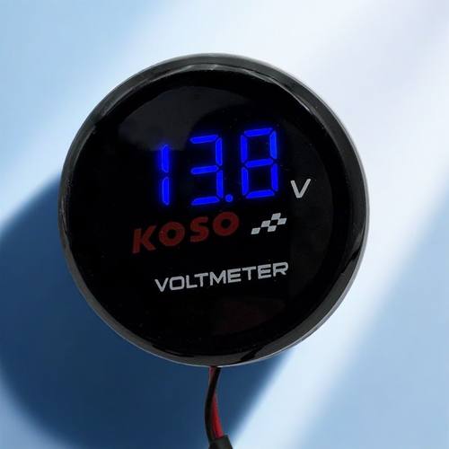 新款KOSO12V~150V外置圆形电池电压表电瓶车摩托车通用液晶显示 - 图2