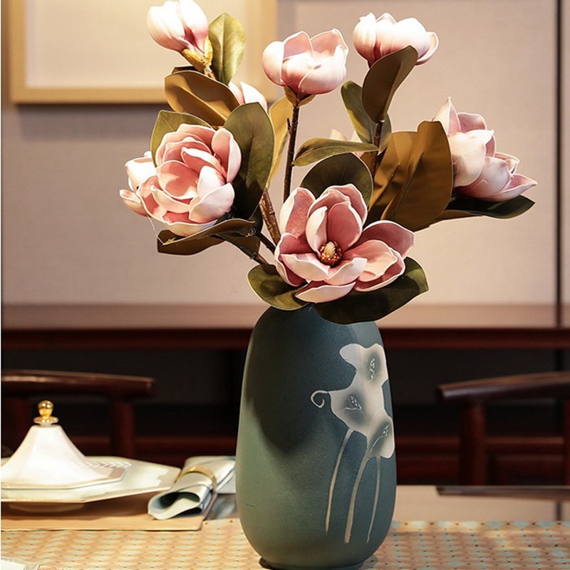 新中式泡沫玉兰仿真花手感单只木棉假花餐桌客厅橱窗摆放装饰花艺,淘宝优惠券,粉丝福利购,淘宝优惠卷