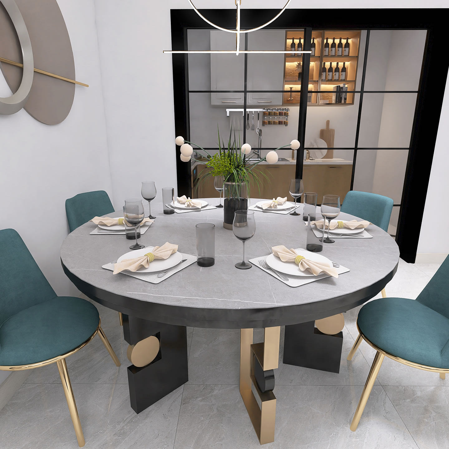 定制圆形岩板台面大理石桌面加工餐桌茶几电视柜板吧台面瓷砖定做,淘宝优惠券,粉丝福利购,淘宝优惠卷