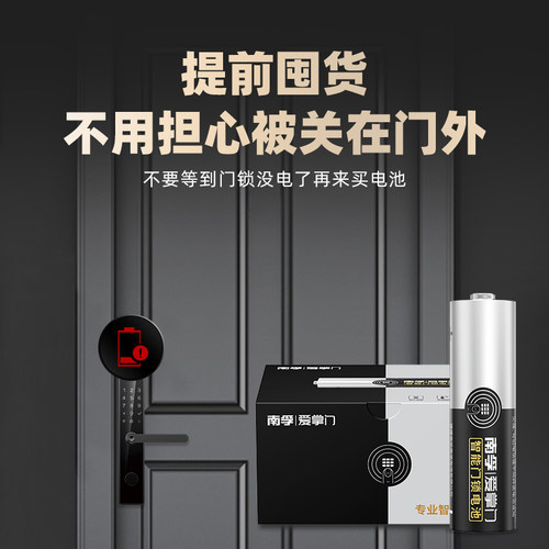 南孚电池5号爱掌门智能门锁电池碱性密码锁电子锁指纹锁专用电池五号汽车遥控鼠标电池批发8粒 - 图0