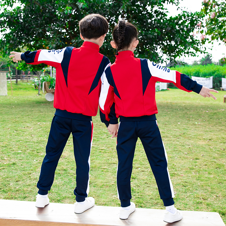 中小学生校服春秋青少年男女蓝球比赛运动会套装初中生班服三件套