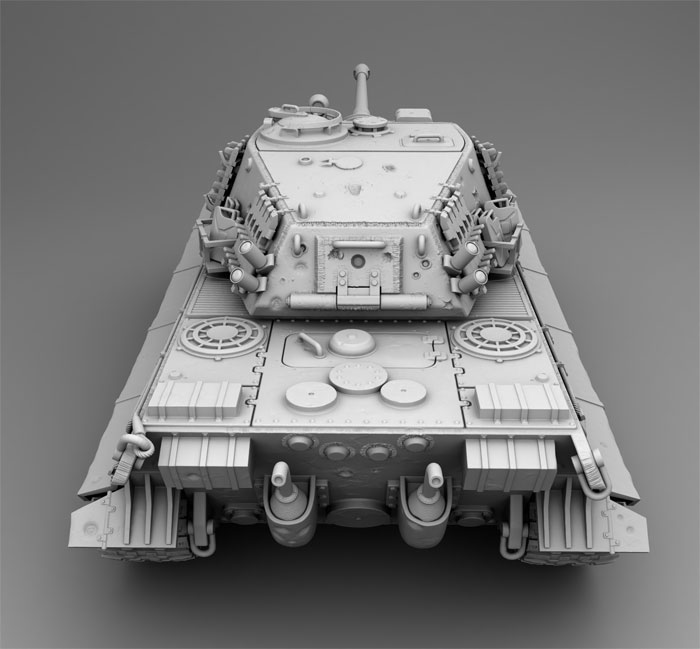 虎王坦克模型高精细成品模型静态摆件观赏品坦克世界模型成品