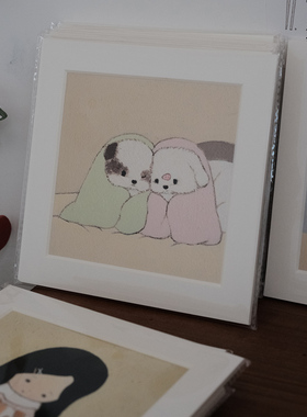 猫冬商店 官方正版授权皮革原创复制画治愈系微喷装饰画