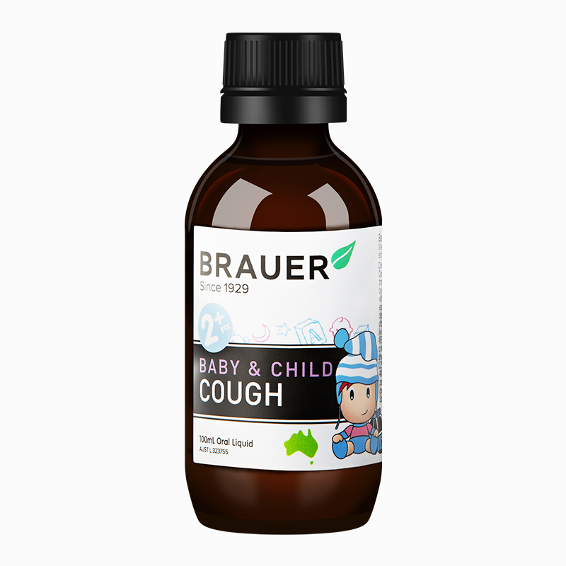 斯诺宝海外专营店澳洲小白瓶Brauer蓓澳儿宝宝清热化痰小绿叶止咳糖浆口服液清火宝0