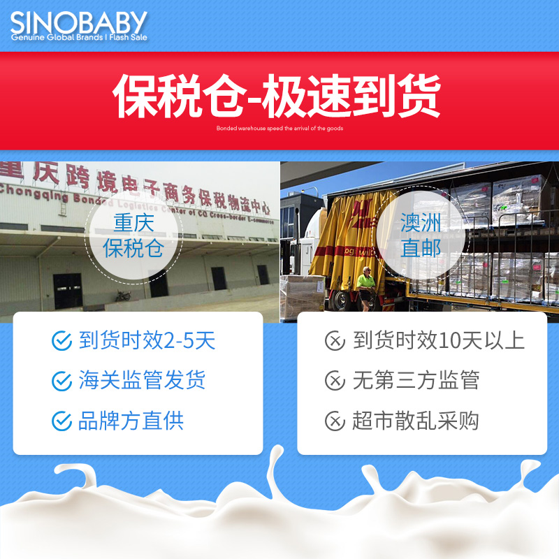 斯诺宝海外专营店澳洲可瑞康羊奶粉2段新西兰进口羊奶婴儿宝宝奶粉900g可购3段1段3