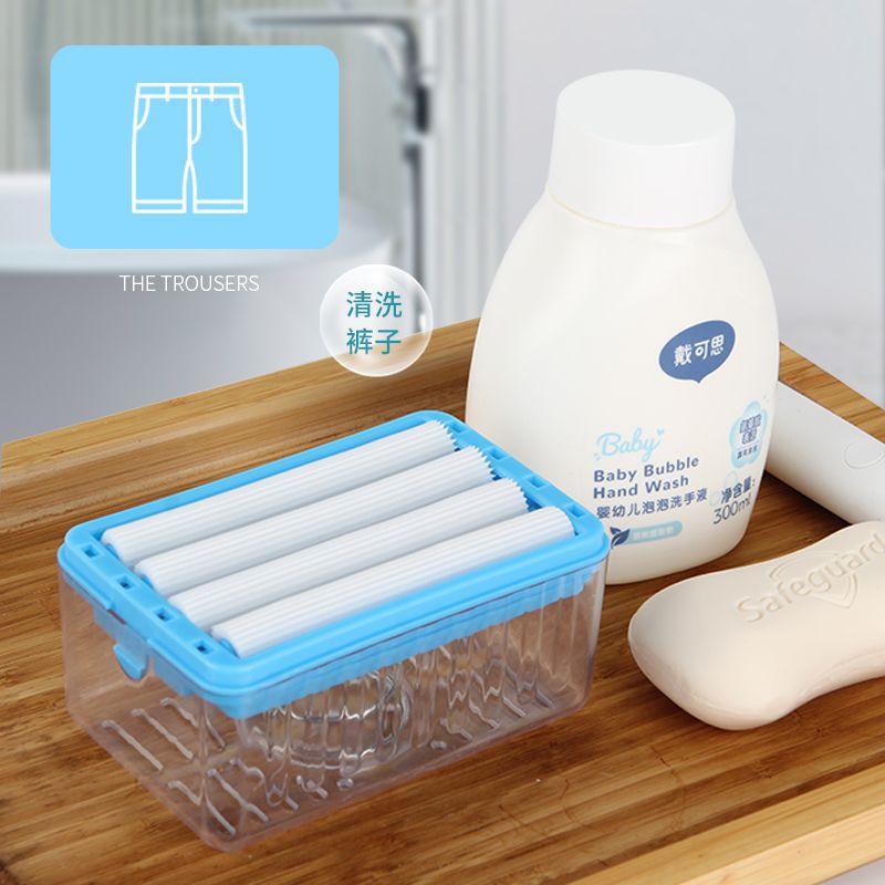 免搓洗手搓香皂盒创意多功能沥水收纳盒家用滚轮式自动起泡肥皂盒 - 图2