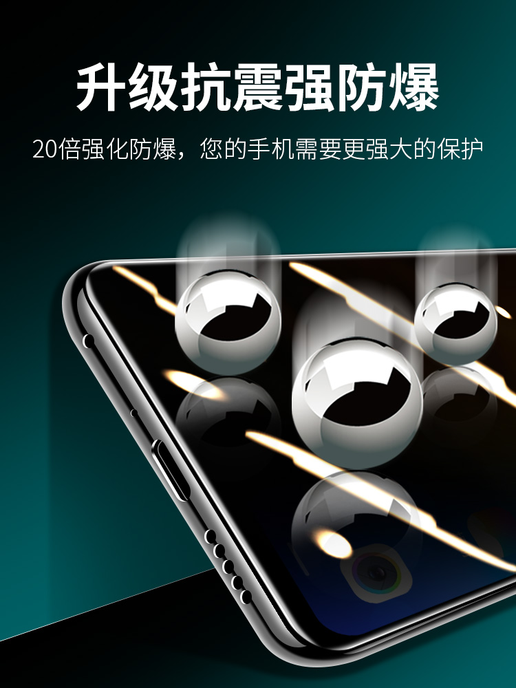适用vivox21防窥钢化膜x20手机膜X21i磨砂陶瓷膜s全屏x20A全包保护VIVo全胶膜x20plus防摔全身高清防指纹软膜 - 图2