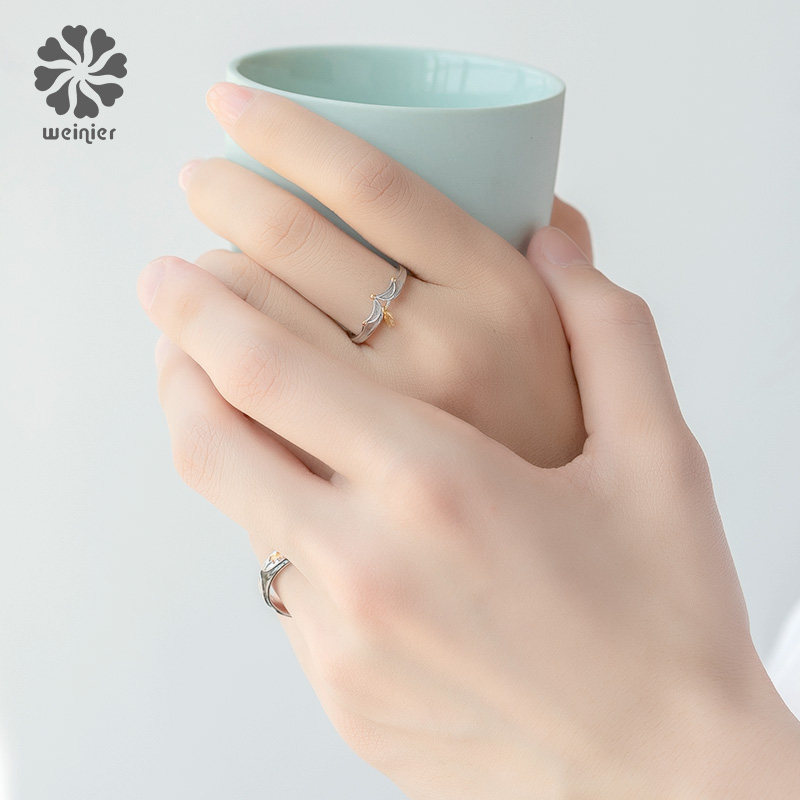 唯妮儿原创旋转木马ins潮情侣戒指 唯妮儿戒指/指环