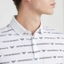 Áo sơ mi tay ngắn tay Armani / Armani chính hãng nam ve áo mỏng phần cotton đại bàng thư logo quần áo nam - Polo
