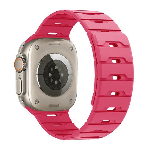 适用苹果手表iwatchS10/11表带时尚龙鳞apple watchS9硅胶ultra男女款SE智能s7配件s8磁吸夏季新款6/5腕带 - 图1