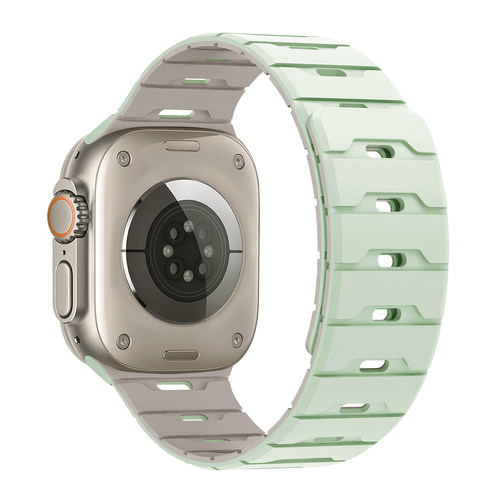 适用苹果手表iwatchS10/11表带时尚龙鳞apple watchS9硅胶ultra男女款SE智能s7配件s8磁吸夏季新款6/5腕带 - 图0
