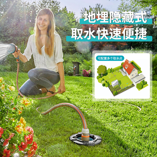 德国进口GARDENA嘉丁拿园林绿化快速6分庭院取水器园林快速取水阀 - 图3