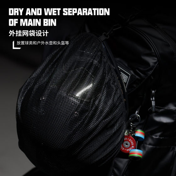Laura Star 0025 Warrior Third Generation Black Warrior Sports Backpack Shoulder Fitness Motorcycle Large Capacity Outdoor Hiking