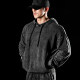 Laura Star 1569 Fried Snow Retro Hooded High Weight Sweatshirt Sports Fitness Long Sleeve Training American Style
