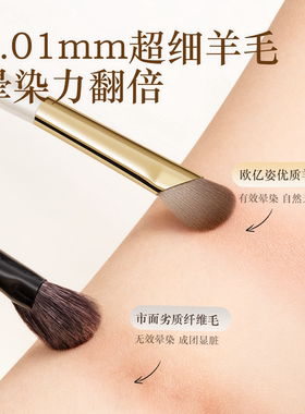 欧亿姿镰刀形斜头鼻影刷动物毛