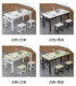 Simple style snack bar canteen noodle shop custom dining table and chairs