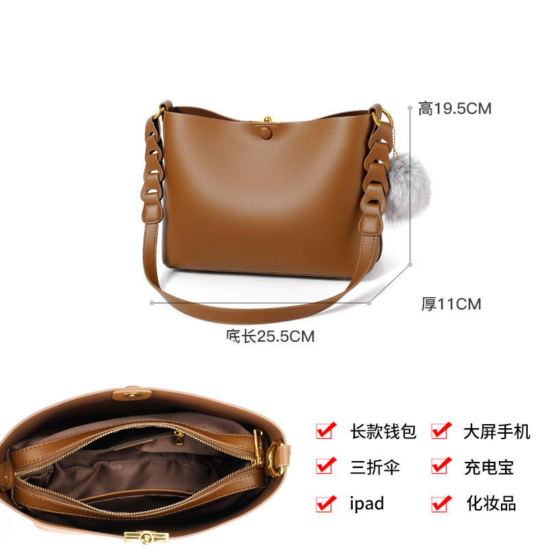 包包女软皮2025新款大容量时尚腋下女包时尚精致单肩包百搭斜挎包 - 图2