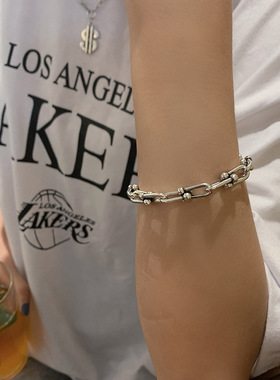 小众重工搭扣嘻哈风复古手饰品