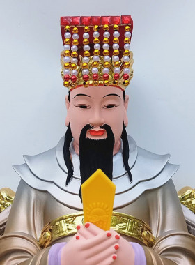 玉帝王母神像 玉皇大帝王母娘娘神像瑶池金母彩绘树脂佛像摆件