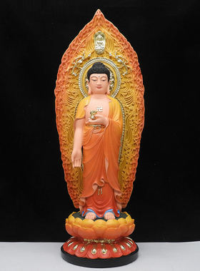 西方三圣树脂佛像19寸