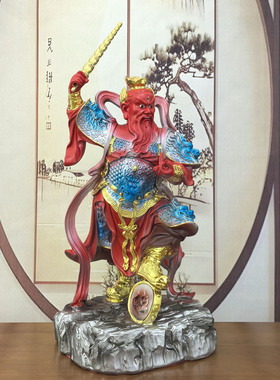 王灵官神像树脂彩绘王灵官