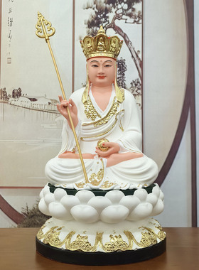 地藏王菩萨佛像树脂仿铜彩彩绘