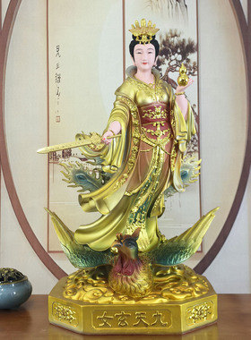九天玄女神像树脂供奉佛像保平安