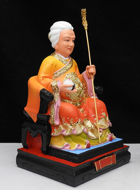 西山老母神像西天老母树脂