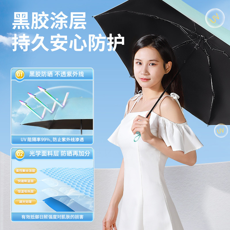 李佳埼防紫外线女小巧便携太阳伞 joyroom慕谷伞
