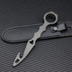 Outdoor tool hook outdoor survival vehicle broken window self-defense camping lifesaving small straight knife with self-defense practice claws
