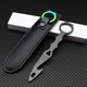 Outdoor tool hook outdoor survival vehicle broken window self-defense camping lifesaving small straight knife with self-defense practice claws