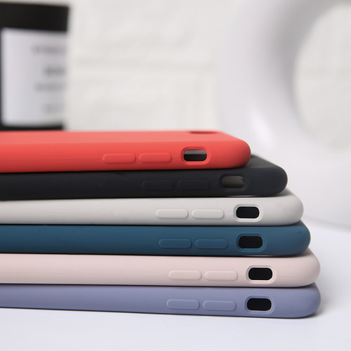 适用于苹果8液态硅胶iPhone8Plus全包iPhone7Plus手机壳SE2软套iphonese2男女iP8同款防摔INS纯色8P冷淡风7P - 图3