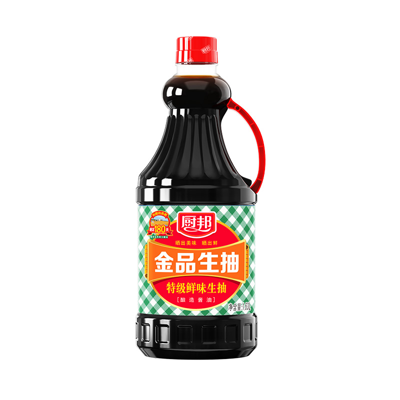 厨邦金品生抽1.63L*2瓶酿造酱油凉拌炒菜点蘸家用厨房调味品 - 图3