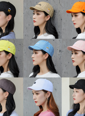女小帽檐马术帽短沿棒球帽鸭舌帽