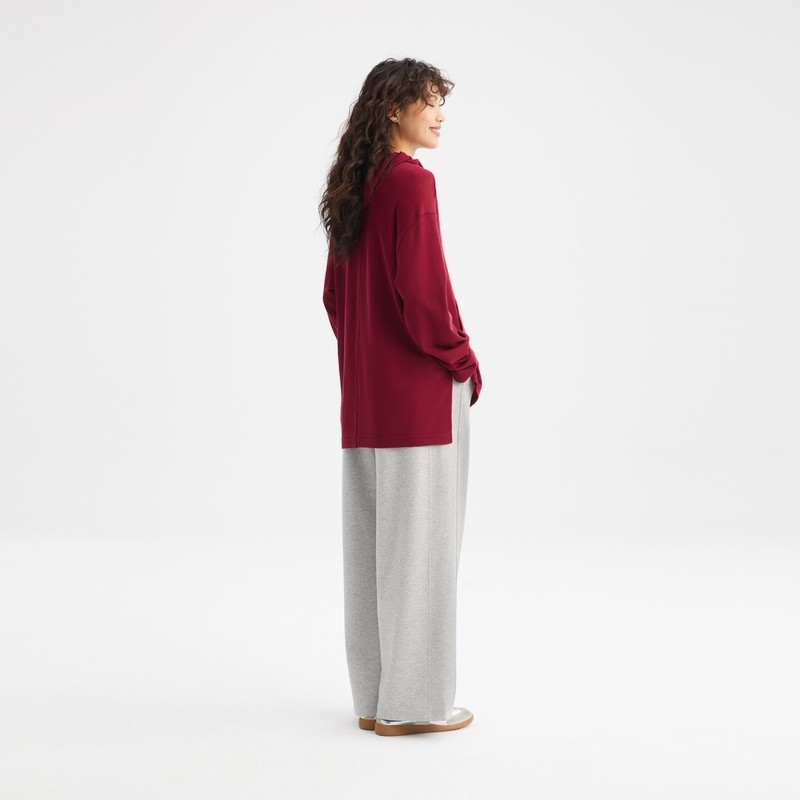 【新品】ZUCZUG 素然 26春女士简约红色柔软羊毛针织布带帽T恤,淘宝优惠券,粉丝福利购,淘宝优惠卷