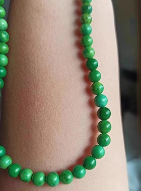 天然绿松石项链男女款