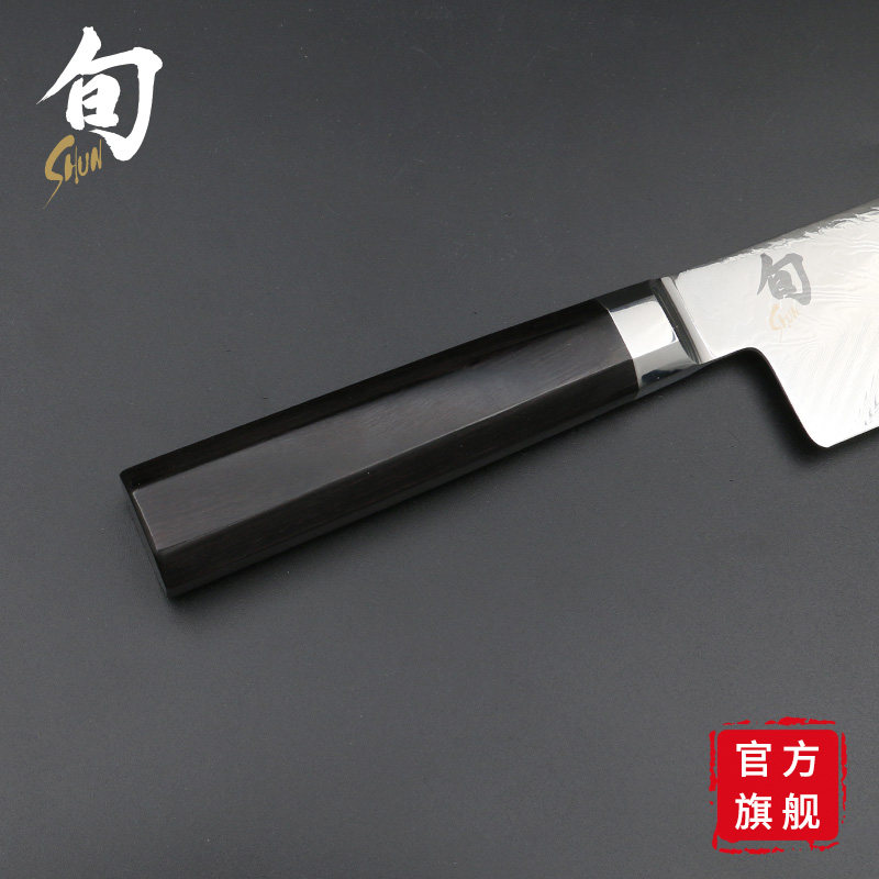 旬三德刀KAI贝印厨师家用旬刀薄刃双铬碳日本进口不锈钢厨刀菜刀_虎窝淘